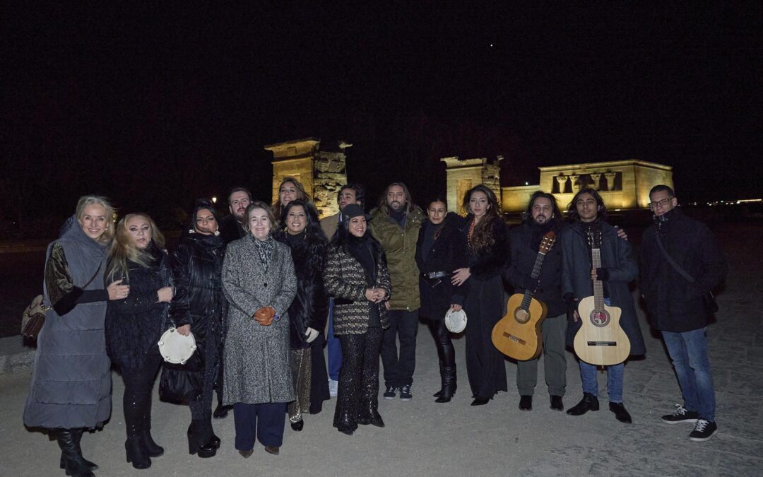 La magia del flamenco ilumina el Templo de Debod con la familia Carmona